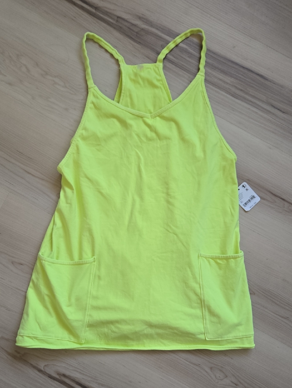 NWT FP Movement Hot Shot Mini Dress, Sour Citrus, Size XS